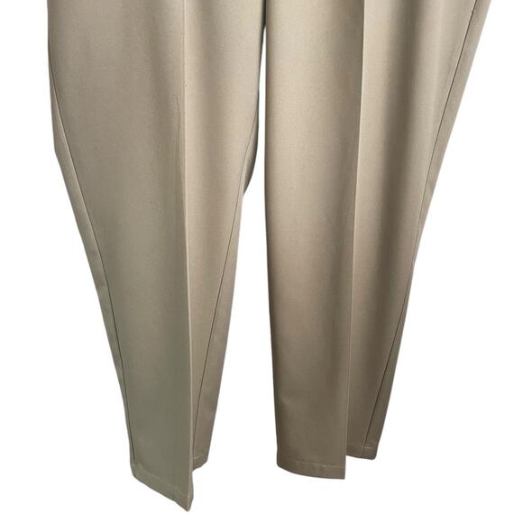 Haggar Mens Pants 44x30 Khaki Straight Leg Business Casual Neutral Travel Basics - Picture 8 of 12